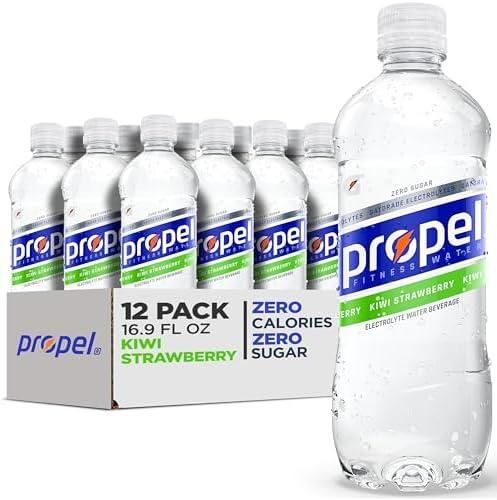 Propel, Kiwi Strawberry, Zero Calorie Sports Drinking Water with Electrolytes and Vitamins C&E, 16.9 Fl Oz (12 Count) Best By: 02/27/2026