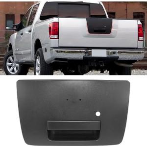 Jaronx Compatible with Nissan Titan Tailgate Handle 2004-2012, Rear Liftgate Handle Bezel with Key Lock Hole Rear Gate Latch Handles Replacement 906067S200 for Titan Tailgate Handles Latch