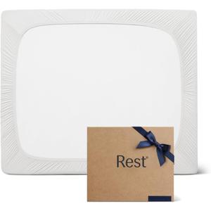 REST Evercool+ Fitted Sheet, King Size, Arctic White, 15" Deep (up to 18), Breathable Bedding for Hot Sleeper and Night Sweats, Bed Sheet with Ionic+ Self-Cleaning Silver Yarn for Sensitive Skin