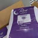 Poise Overnight Incontinence & Postpartum Pads for Bladder Leaks, 8 Drop Extra Coverage, 96 Count 