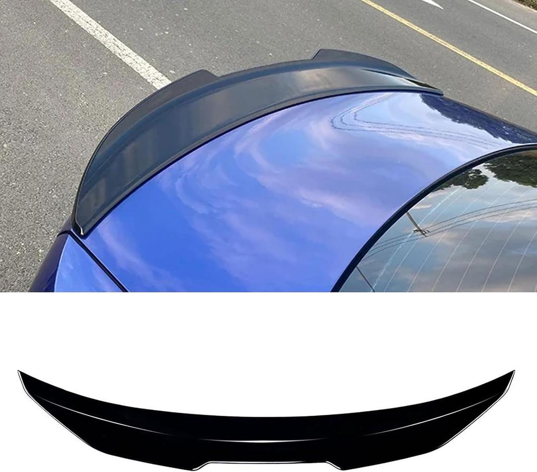 KHK G20 Trunk Spoiler, Glossy Black Car Rear Trunk Tail Spoiler, PSM Style Rear Wing Spoiler Fits for 2019-2024 BMW G20 3 Series 330i M340i and G80 M3 All Models