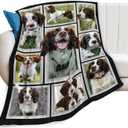 English Springer Spaniel Blanket Springer Spaniel Decor Throw Blanket Soft Flannel Fluffy Plush Fuzzy Fleece Stuff Blanket Gifts for Dog Lover Girl Kids Man Woman Boys Adults for Bed Sofa 40"X50"