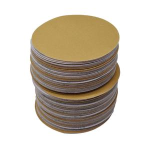Hook Loop Pads Sanding Disc 5-Inch NO-Hole 100Pcs Aluminum Oxide Round Flocking Sandpaper for Sanding Grinder Polishing Accessories (60 80 120 180 240 320) Grit (320grit)