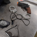 MGparty Police Officer Costume for Kids Halloween Police Cosplay Accessories for Girls Halloween Dress Up Party (Large(130cm))