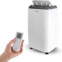 BLACK+DECKER 8,000 BTU Portable Air Conditioner with Remote Control, White (1 Count (Pack of 1))