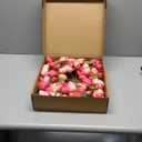 Valentines Day Wreaths for Front Door 20 Inch Valentine Door Wreath Valentine's Wreaths Tulip Wreath with Red Pink Artificial Tulip Flowers for Holiday Outside Indoor Window Wall