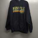 Nashville Tennessee Retro Style Vintage City Design Pullover Hoodie (Small, Black)