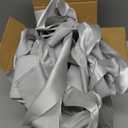 Crowye 14 Pcs Christmas Cabinet Bow for Kitchen Door Ribbon Bow Christmas Wreath Bow Christmas Door Bow Festival Wrapping Decorations for Tree Kitchen Fireplace Home Front Party(Silver) (Polyester)