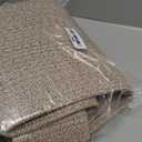 OIAHOMY 75L Large Woven Cotton Rope Storage Basket with Handle for Organizing Blanket and Toys for Living Room, Nursery, Brown Variegated 22x17x12