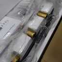 Black Crystal Modern Chandelier for Dining Room, 40 inch Chandeliers with Water Ripple Glass, Adjustable Chain Length,Luxury Rectangular Pendant Light Fixture for Kitchen Island Living Room