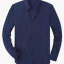 Men's Oxford Button Down Shirts Long Sleeve Business Casual Cotton Dress Shirt Regular Fit Wedding Dating Party 4XL