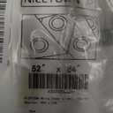 NICETOWN White Sheer Linen Curtains for Living Room 84 inch Length 2 Panels Set, Grommet Semi Sheer Privacy with Light Filtering Flax Window Treatments for Bedroom, W52 x L84