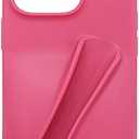 Lipgloss Holder Case for iPhone 16 Plus, Lip Gloss Case Lipstick Lip Glaze Stylish Silicone Funny Women Girls Cover for iPhone 16 Plus 6.7 inch 2024 (Rose)