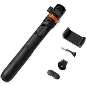 Compatible for Osmo Pocket & Action Cameras, 69" Extendable Selfie Stick Tripod Light Stand