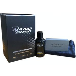 Nano Bond Ceramic Coating 9H PRO, Car, Plastic, Glass, and Wheel Exterior Care Product kit, Hydrophobic, Long Lasting Professional Care, High Gloss Paint Shine, Automotive Polishing with Sio2, 30ML