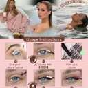 Goddvenus Wispy Lash Clusters Kit Mascara-like Natural Eyelash Clusters Lashes Cluster Eyelash Extensions Kit 10-16mm False Eyelashes Individual Lashes C Curl Lash Extension Kit For DIY