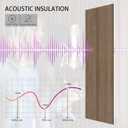 4-Piece Wood Slat Wall Panel for Interior Wall Decor Noise Cancelling 47.2" x 23.6" Peel and Stick Acoustic Decorative 3D Sound Absorbing Wall Paneling, Walnut
