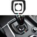 Car Gear Shift Trim Center Console Panel Cover Sticker Carbon Fiber Decal fits for Alfa Romeo Giulia 952 Stelvio 949 2016 2017 2018 2019 Accessories