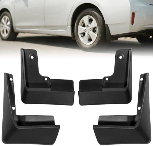 Yldqcfu Mud Flaps for Toyota Prius 2010-2015,4-Piece Set No-Drill Splash Guards, Heavy Duty All-Weather Mudguards (Front & Rear)