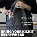 Kickit | The Original Birdie Soccer Trainer | Play Outdoors, Indoors or Backyard, Beach or Tailgate, All Ages Fun & Travel Friendly (Black)