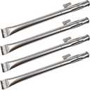 BBQ-Element Stainless Steel Grill Burner Tubes Replacement for Nexgrill 720-0830H, 720-0783E, 720-0864, Gas Grill Pipe Burners for Kenmore, Kitchen Aid, Nexgrill 720-0830A Gas Grill.(4 Pack) (4 Burner)
