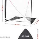NET Playz 4 x 4 x 4 Feet Lacrosse Goal Fast Install, Fiberglass Frame, Lightweight, Foldable, Portable, Carry Bag Included