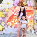 78 PCS Nine is Vibe Party Decoration Backdrop Nine is Vibe Birthday Decoration Nine is Vibe Balloons Daisy Groovy Hippie Boho Party Favors