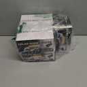 5PCS Solar Cab Lights White Wireless No Drill Car Roof Top Marker 12 LED Warning Light Smoke Lens IP67 Waterproof Truck Roof Light Compatible with Pickups Trucks Ford Dodge Ram GMC Toyota SUV