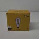 Vintage LED Edison Bulbs 6W, Equivalent 60W Incandescent, Warm White 2700K, ST58 Antique LED Filament Bulbs with 90+ CRI, E26 Medium Base,Dimmable, Clear Glass, Pack of 6