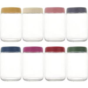 18 OZ 8Pack, Overnight Oats Jars with Lids, Glass Meal Prep Containers, Airtight Mason Jars for Breakfast, Yogurt Parfait, Salad & Smoothies, Leakproof and Reusable Food Storage Jars(8Pack)