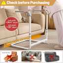 Couch Stand Assist for Elderly, Six-level Height Adjustable Standing Assist for Seniors, Heavy-Duty Stand Assist Aid for Elderly, 21-inch Width Standing Aids & Supports for Couch and Sofa, Gray