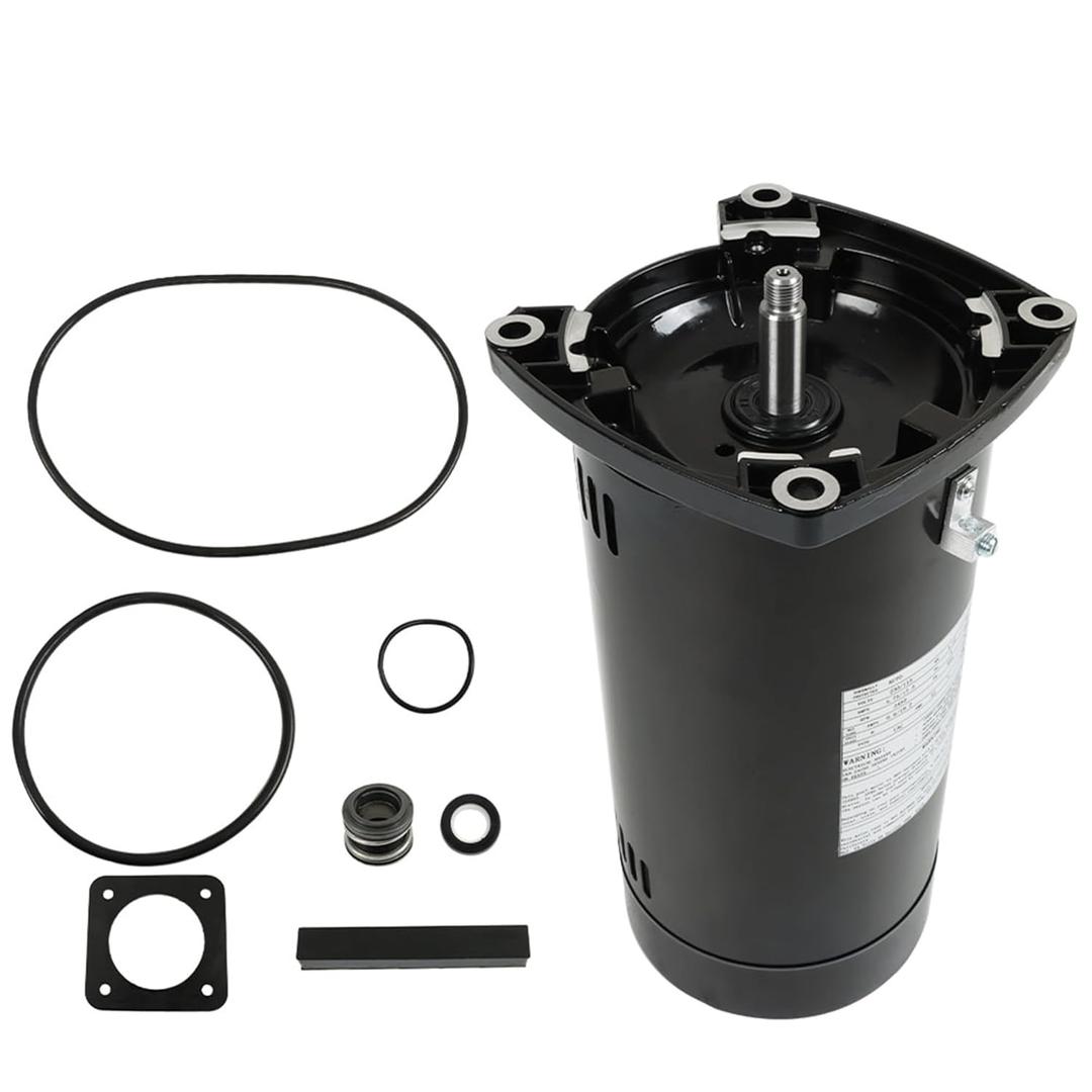ASQ165 EUSQ1152 USQ1152 Square Flange Pool Motor, 1.5HP Pool Pump Motor Replacement for A. O. Smith, 48Y Frame, 3450 RPM