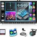 [4+64G] Upgrade Stereo for VW Passat Jetta Seat Golf Tiguan Beetle Skoda Polo Touran - Wireless Carplay & Android Auto, Shortcut, Custom Homepage, AI DSP, GPS, WiFi, SWC + Canbus + AHD Backup Camera