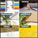 Royal Shade 10' x 10' x 14' Beige Right Triangle Sun Shade Sail RS-SLT, 95% UV Blockage, 200GSM Commercial Standard Heavy Duty, Water & Air Permeable Canopy Mesh for Patio (We Make Custom Sizes)