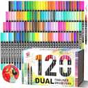 TBC The Best Crafts Drawing Pens Set for Artists and Sketching (120 Colors)