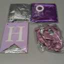 42 Pieces 10th Birthday Decorations Double Digits Party Balloons Purple Happy Birthday Banner Silver Sash 10th Tiara Number 10 Foil Balloons Latex Balloons for 10 Year Old Girls Party (Purple)