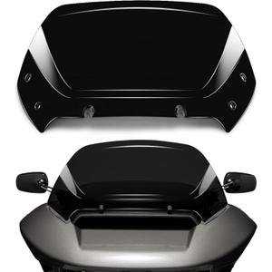 10" Wave Windshield Windscreen Wind Splitter fits for Harley Davidson CVO Road Glide FLTRXSE 2023-up, CVO Road Glide ST FLTRXSTSE 2024-up, Road Glide FLTRX 2024-up (Black)