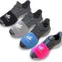 2 FEET Sock for Dancing on Smooth Floors | Over Sneakers, Smooth Pivots & Turns to Dance with Style on Wood Floors | Protect Knees (Fucsia, Light Blue, Light Grey, Black)