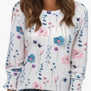 Long Sleeve Shirts for Women 2026 Spring Dressy Casual Blouses Pleated Crewneck Tunic Tops for Leggings Cute Tee XL