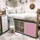 BOLUO Closet Drawers Pink 3 Drawer Dresser for Closet Organizers and Storage Bedroom Dorm Modern L (15.7"D x 21.1"W x 23.4"H)