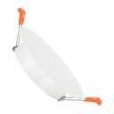 PATIKIL 120mm / 4.7" Diameter Metal Ceiling Hole Cover Plate, 4 Pcs Downlight Hole Trim Wall Mount Decorative Cap Access Panel for 3.6-4.2inch Round Ceiling and Wall Openings, Matte White