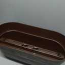 Emsco Group Bloomers Railing Planter with Drainage Holes 24" Weatherproof Resin Planter Brown, Plastic