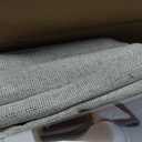 MIULEE 100% Blackout Linen Textured Curtains for Bedroom Solid Thermal Insulated Ivory Grommet Room Darkening Curtains & Drapes Luxury Decor for Living Room Nursery 52 x 54 Inch (2 Panels)