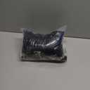 1920s Dresses for Women, Flapper Dress Lace Fan Feather Headband Sequins Beads Fringes 20s Accessories Vintage Mafia Costume (3X-Large, Blackblue)