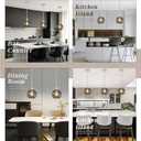 8" Gray Glass Modern Pendant Light Kitchen Island 2PK Mid Century Brushed Nickel Modern Pendant Lighting with Glass Globe Modern Hanging Pendant Light for Dining Room Foyer（Bulb Incl.