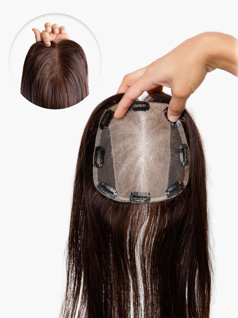Hair Toppers for Women Real Human Hair