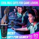 Gamer Gifts for Men, Easter Gifts for Gamers Kids, Gaming Stuff Mugs, Cool Christmas Birthday Gift for Him Men Teenage Teen Boys Boyfriend Husband, Video Games Stainless Steel Tumbler 20oz