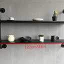 HDDFER Floating Bookshelf Shelves Industrial Pipe Shelving Pipe Shelves Rustic Wall Shelf 48 Inch Farmhouse Book Shelves for Wall Mounted, 2Tier48in