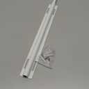 Luvenia Valet Rod,Adjustable Closet Rod 16in Heavy Duty Stainless Steel,Closet Rods For Hanging Clothes Retractable Slide Out Valet Rod For Closet Pull Out For Closet, Laundry Room, Bedroom(White)