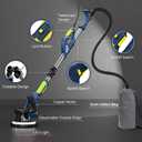 Drywall Sander, 2026 Upgraded 8-Amp Popcorn Ceiling Removal Tool with 7 Variable Speed 800-1800RPM, Drywall Sander with Vacuum Dust Collector with LED Light, Extendable Handle,12pcs Sanding Discs,Blue